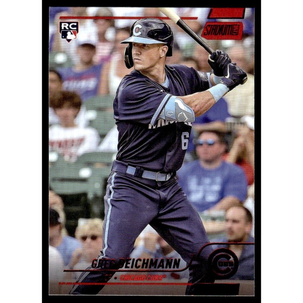 2022 Stadium Club Greg Deichmann RC Chicago Cubs #92 Red Foil
